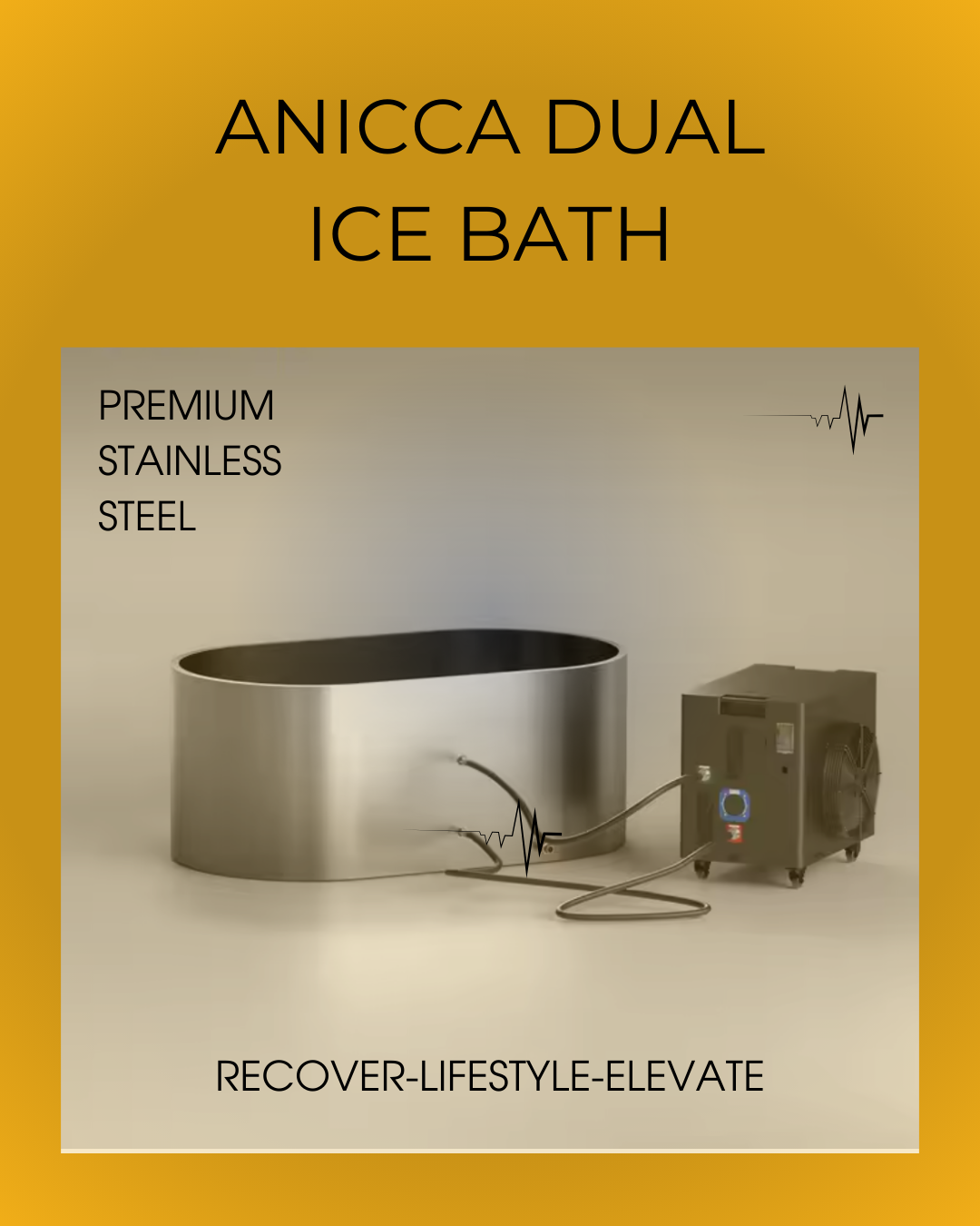 Premium Stainless Steel Cold Therapy Tub